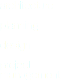 architecture planning design project management